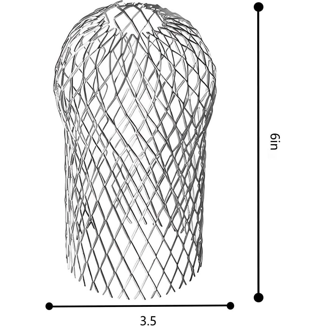 4 Protectores de Bajantes de Canalón Aluminio AccEncyc 8.9cm