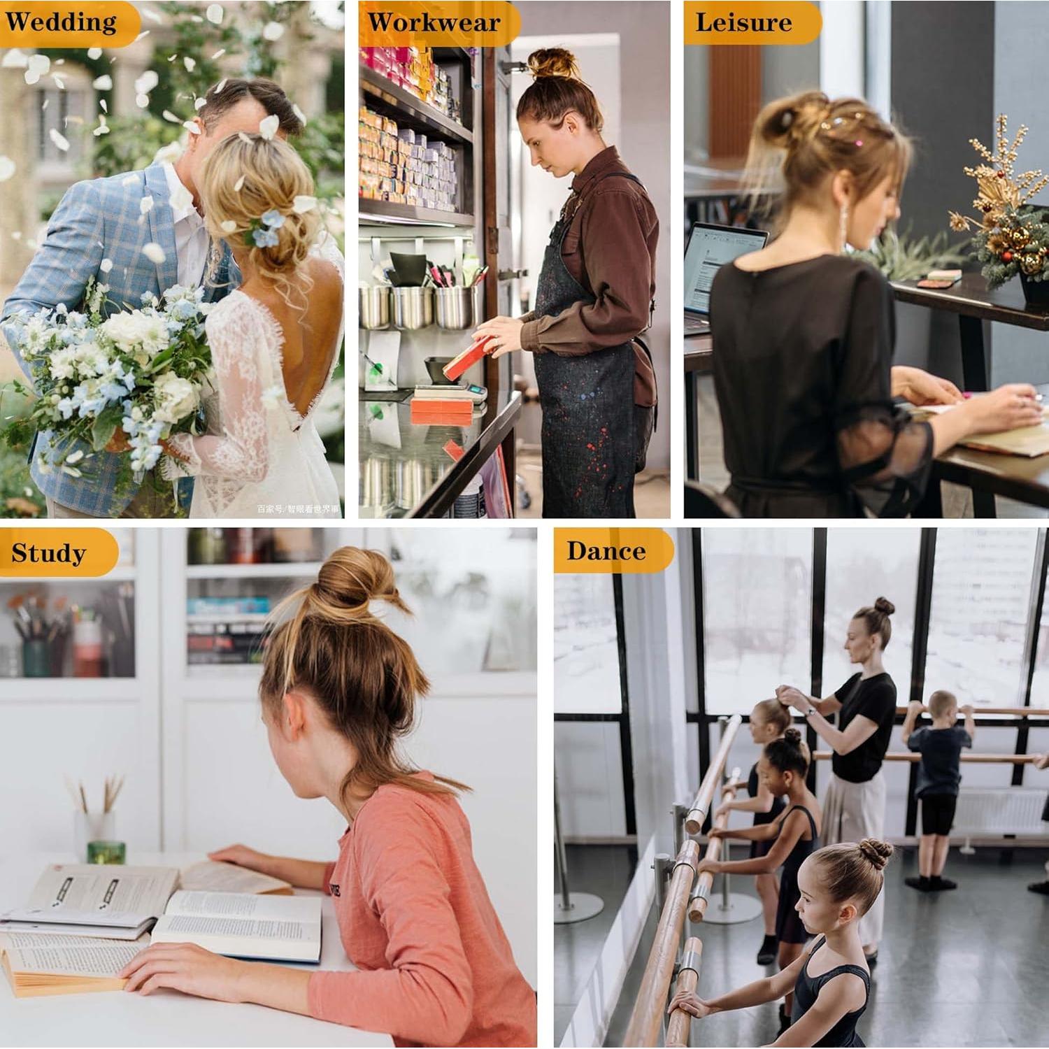 Pinzas para el cabello en forma de U Cehony 200 unidades 6.1 cm