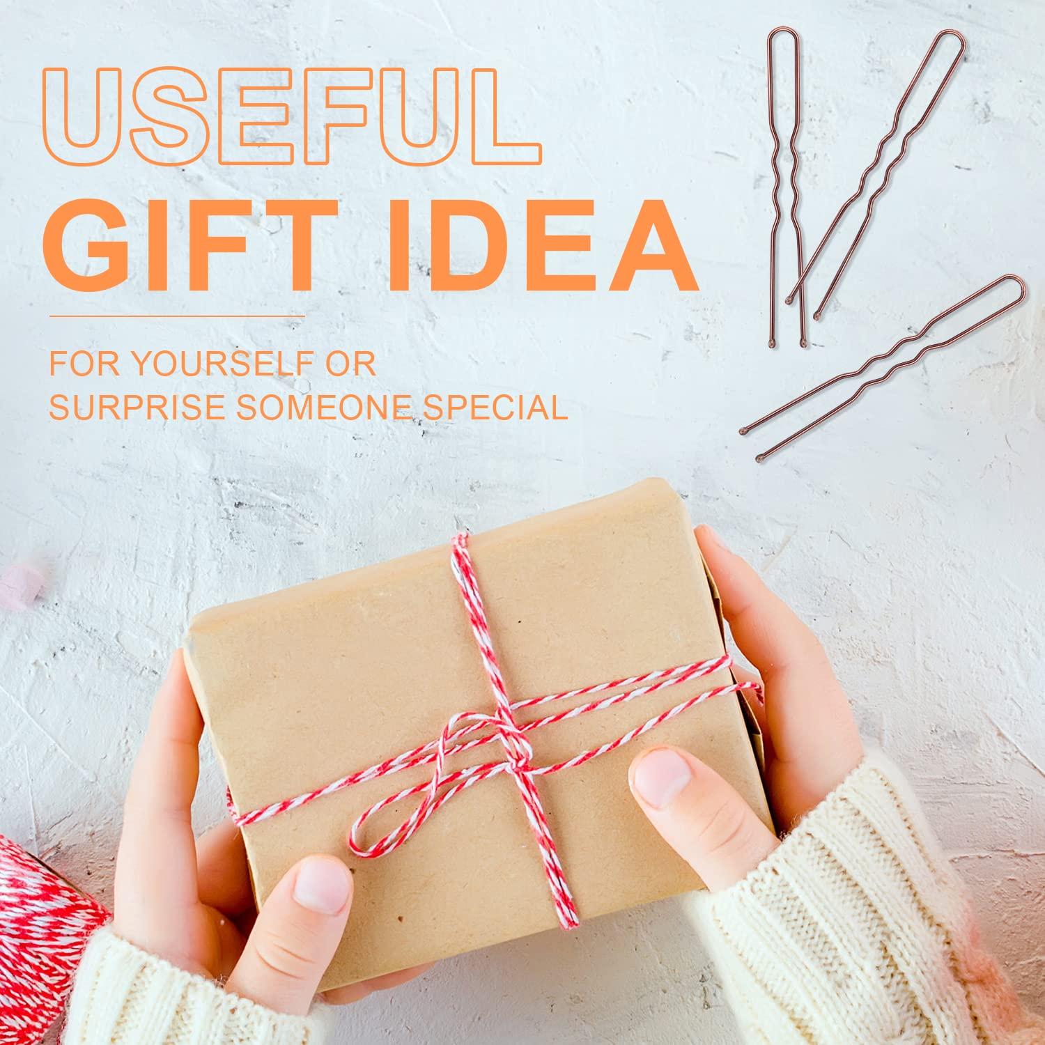 Horquillas en Forma de U IKOCO 100 Piezas Marrón 2 Tamaños