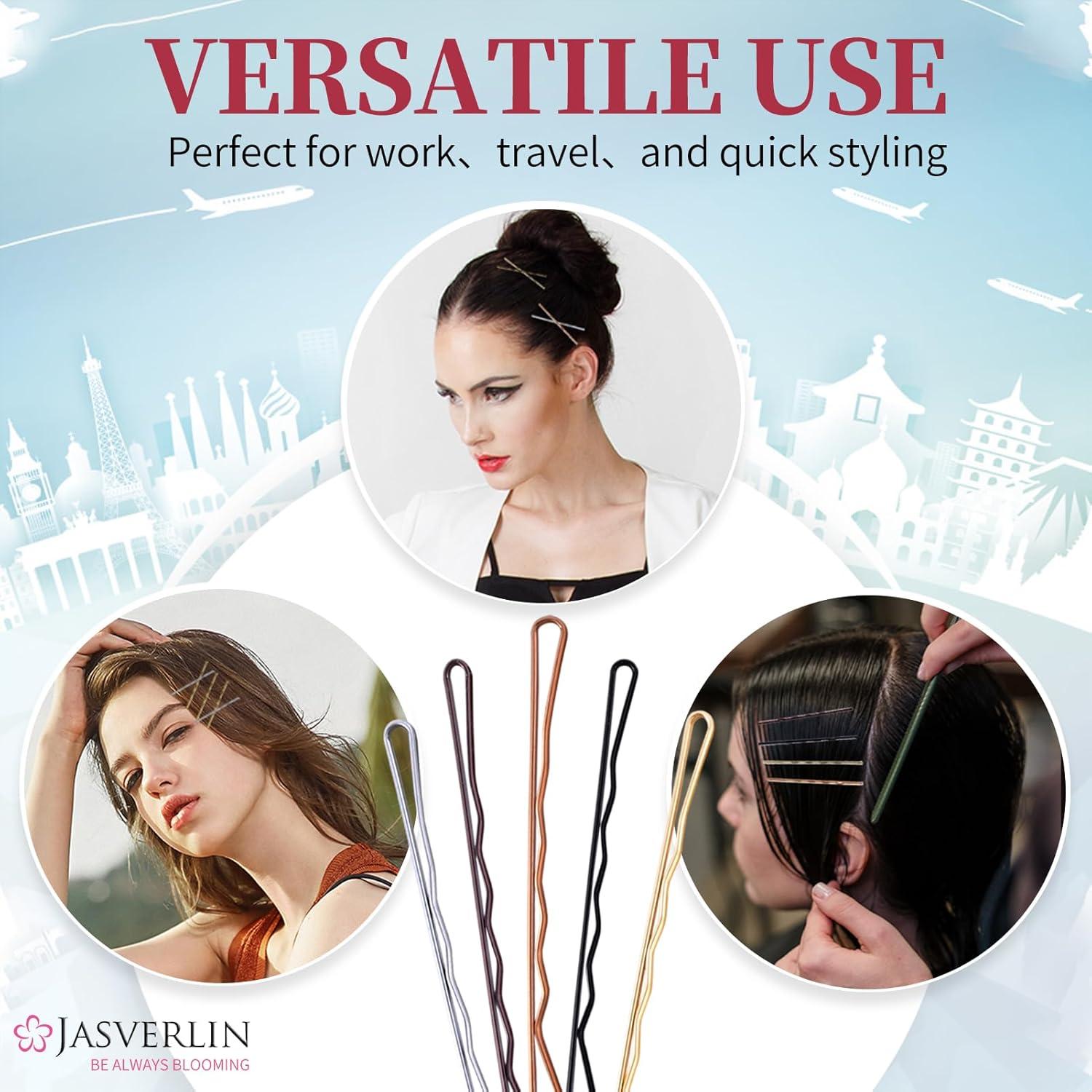 Kit 250 Horquillas de Pelo JASVERLIN 5cm Colores Variados