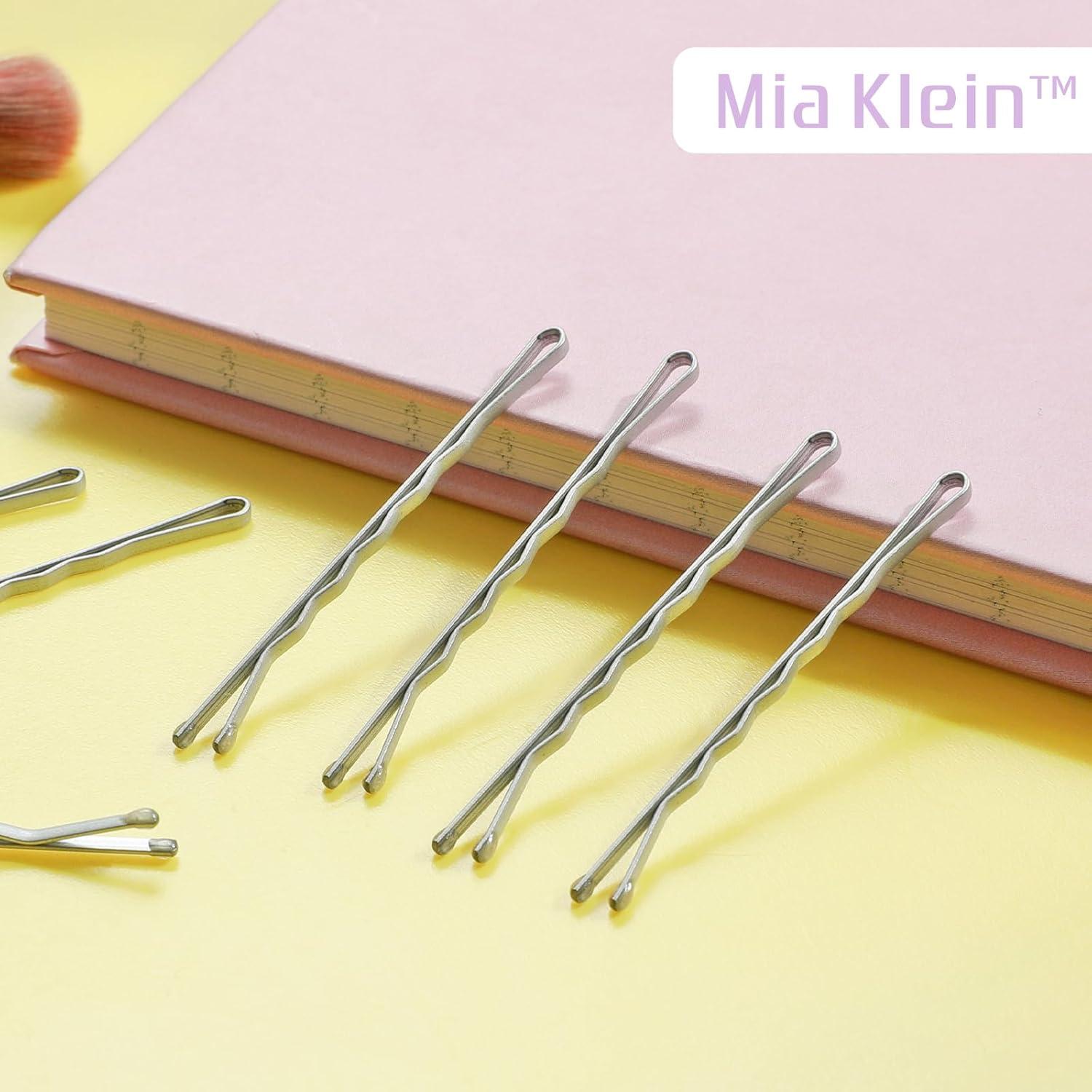 Horquillas para el Cabello Mia Klein 5 cm 60PCS Plata