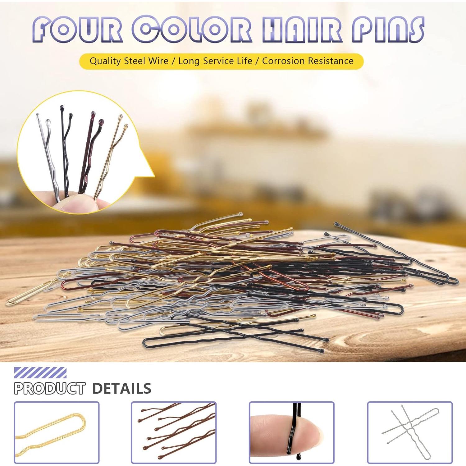 Kit de Horquillas Swpeet 420 Pcs con Gomas para Cabello