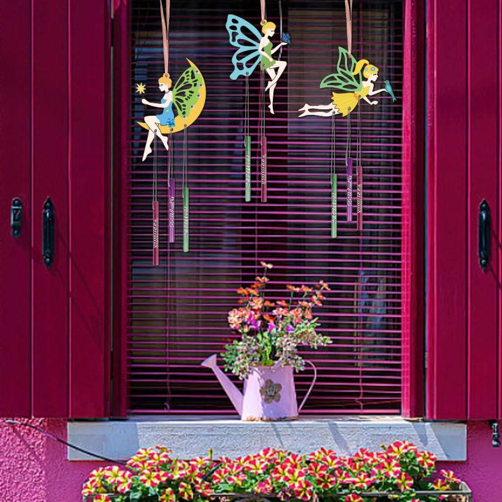 Kit de Campana de Viento de Madera CHGCRAFT 15 Piezas DIY