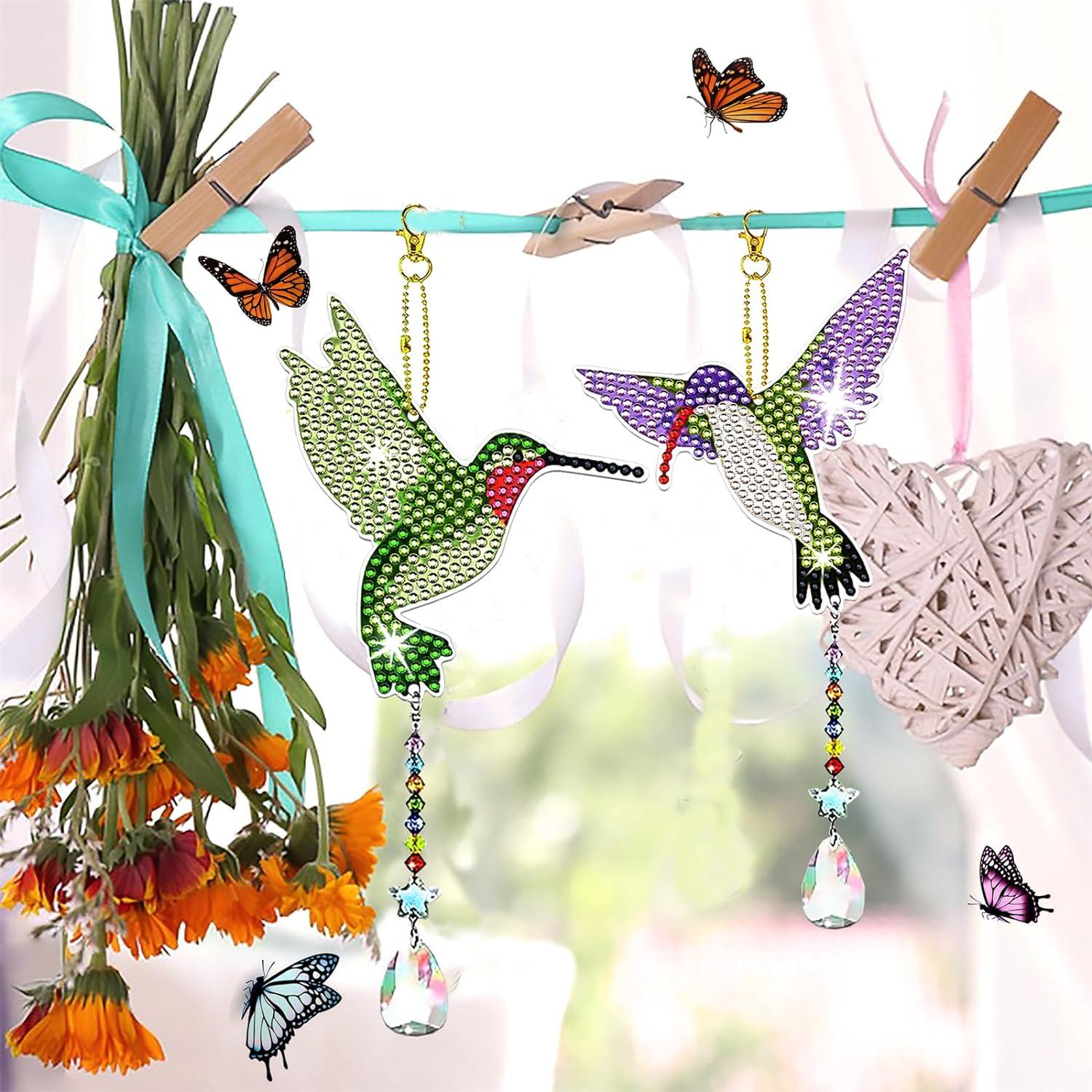 Kit de Pintura de Diamante 6 Pcs Colibrí JeCuiK para Adultos