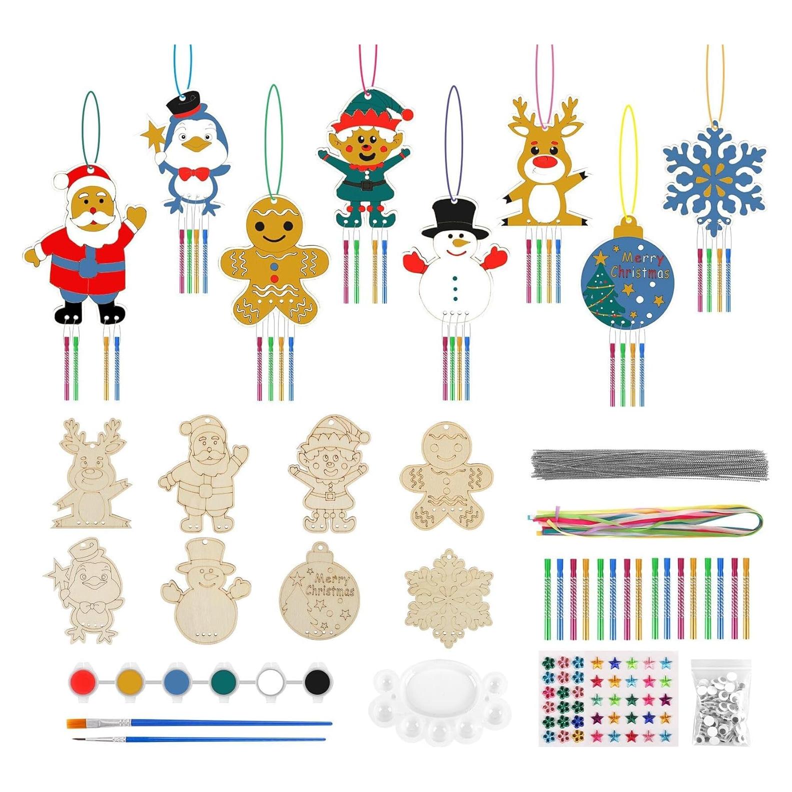 Kit de Manualidades de Navidad Lemonfilter 16 Piezas Madera