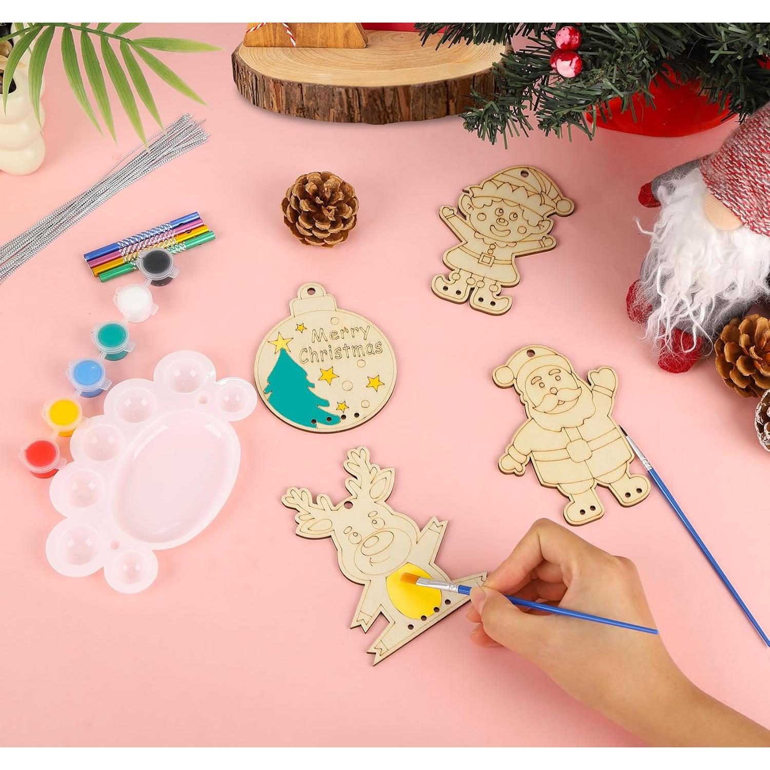 Kit de Manualidades de Navidad Lemonfilter 16 Piezas Madera