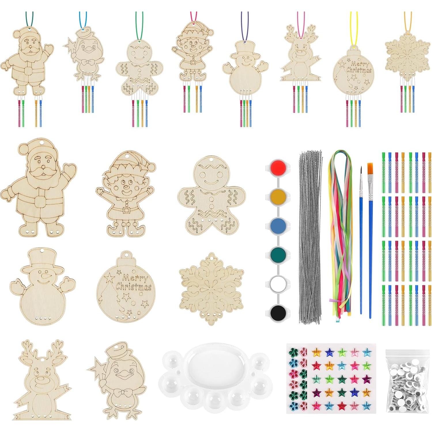 Kit de Manualidades de Navidad Lemonfilter 16 Piezas Madera