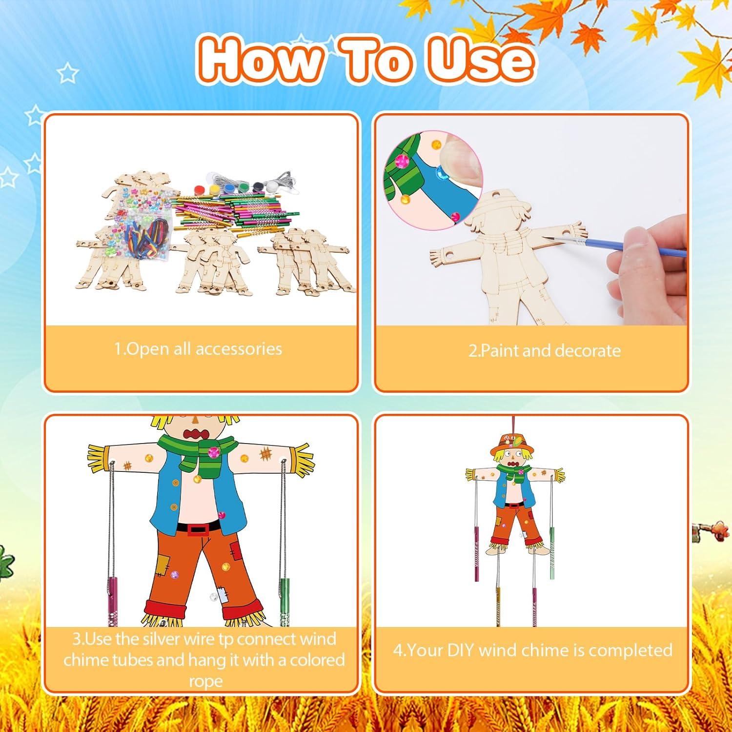 Kit de Manualidades Fennoral Campana de Viento Espantapájaros