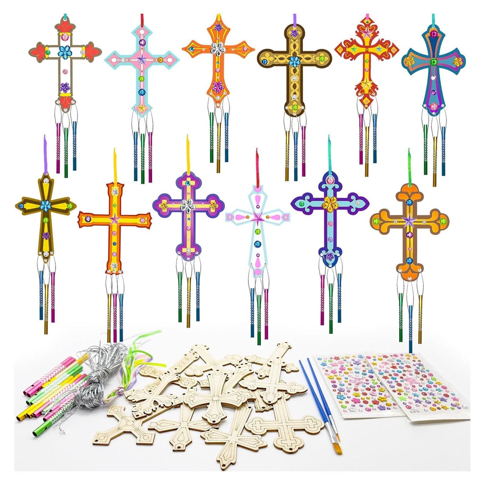 Kit de Campana de Viento DIY Cinrobiye 12 Paquetes Multicolor