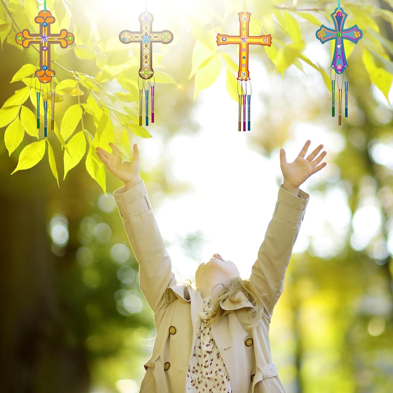 Kit de Campana de Viento DIY Cinrobiye 12 Paquetes Multicolor