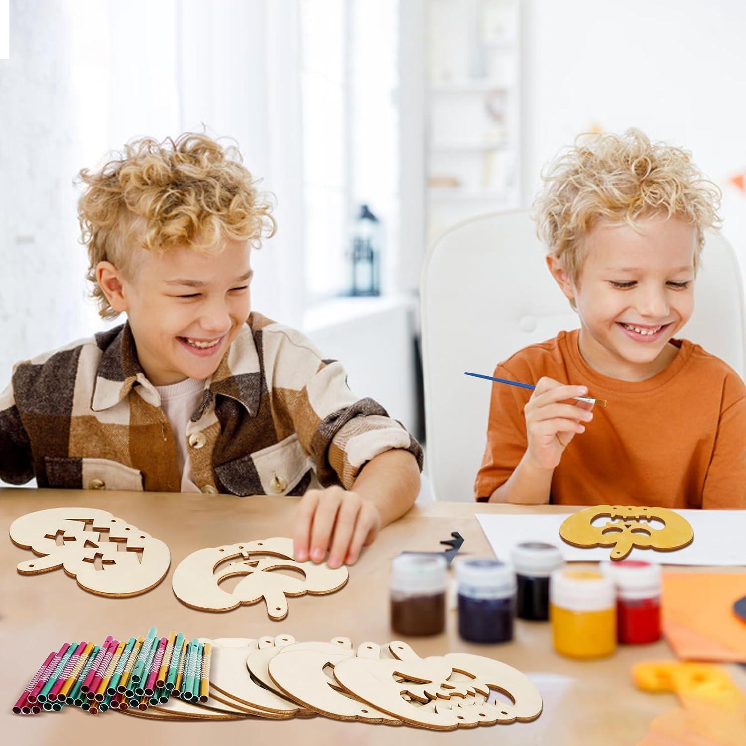 Kit de Campanas de Viento de Madera MEZOOM 9 Piezas DIY