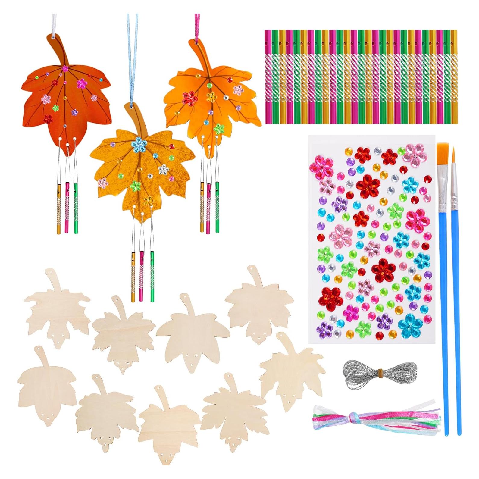 Kit de Manualidades Hmxpls - 9 Campanas de Viento de Madera