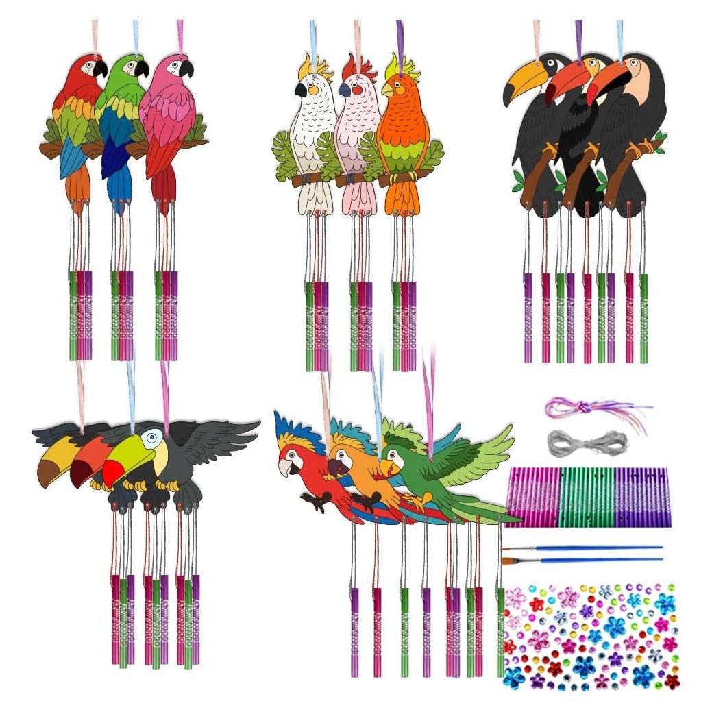 Kit de Campana de Viento de Loro CHGCRAFT 15 Piezas DIY