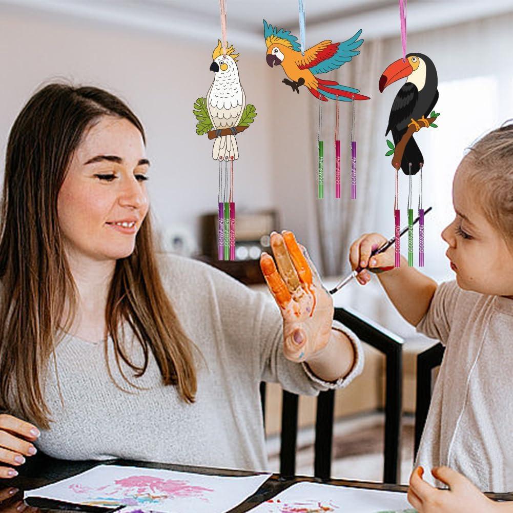 Kit de Campana de Viento de Loro CHGCRAFT 15 Piezas DIY