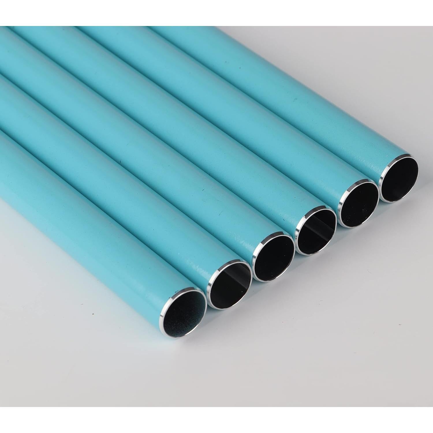 6 Tubos de Campana de Viento Lveofielygi Azul Turquesa 25.5-36.5 cm