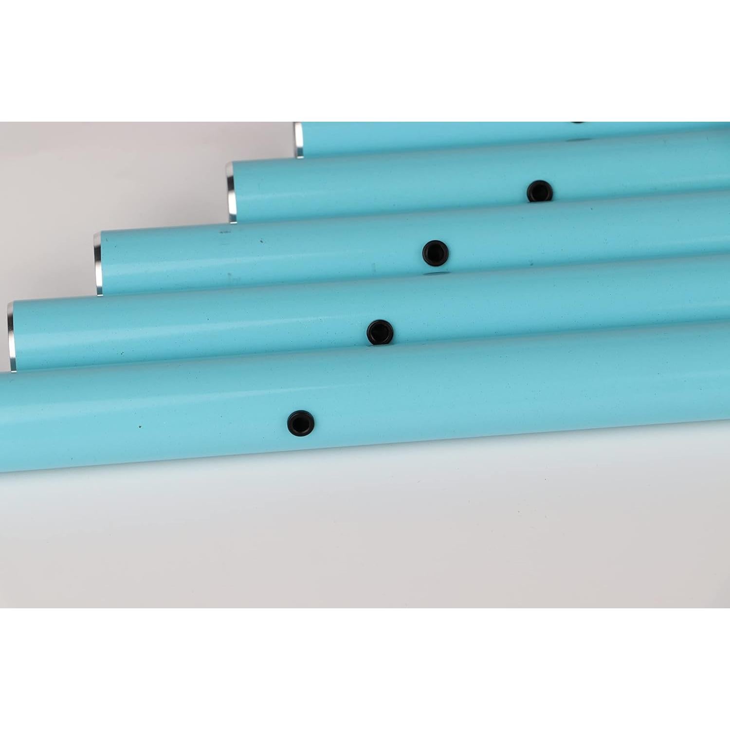 6 Tubos de Campana de Viento Lveofielygi Azul Turquesa 25.5-36.5 cm