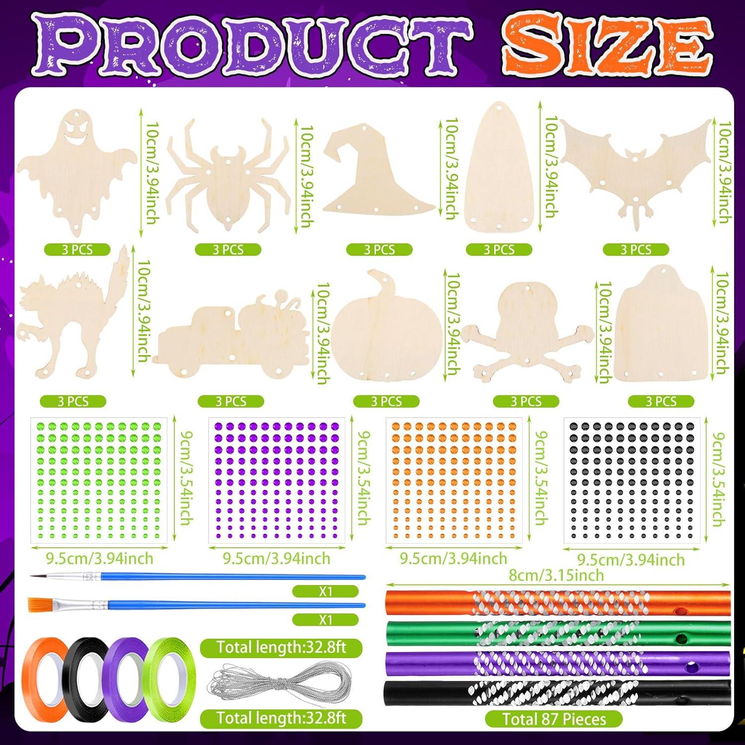 Kit de Manualidades Halloween GlikCeil 128 Piezas Decoración