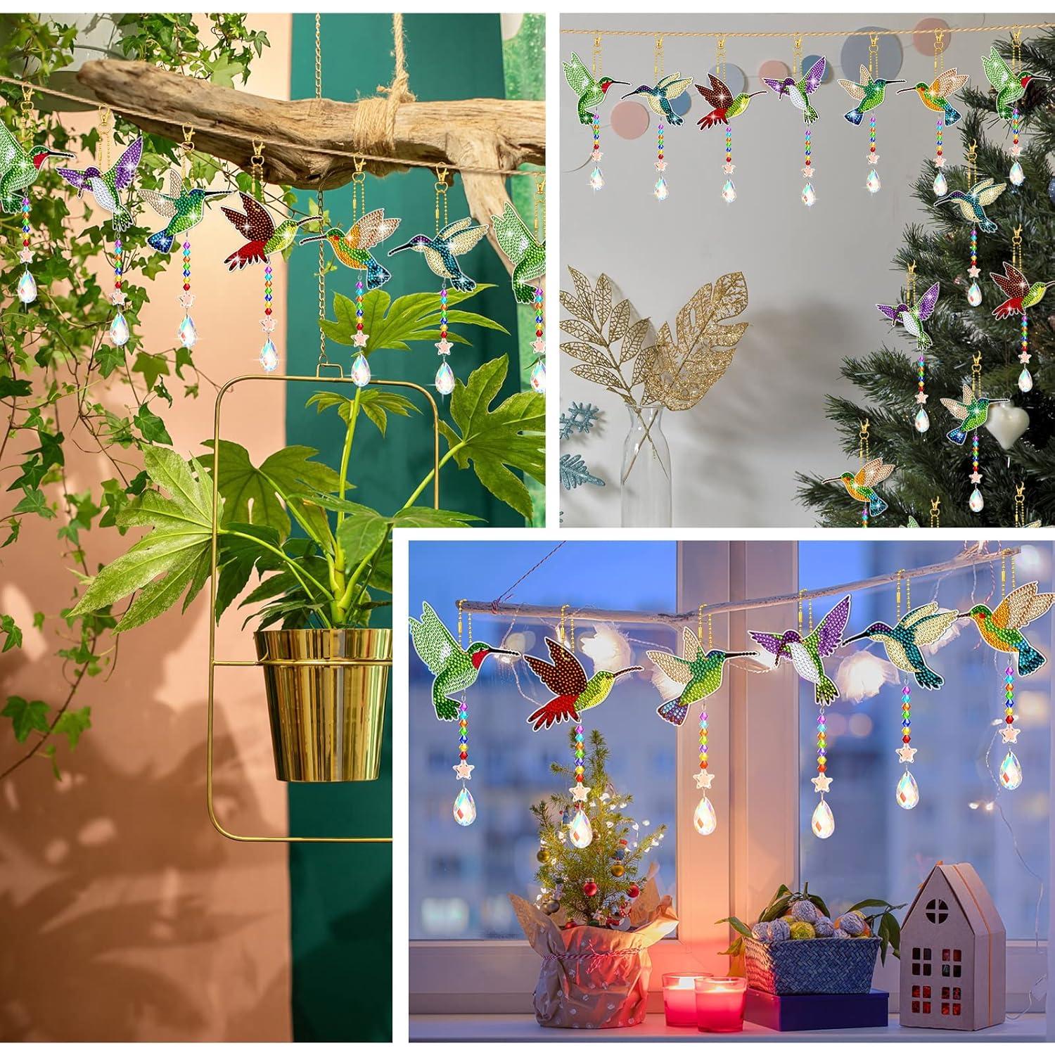 Kits de Pintura de Rhinestone Colibrí Tradder - 6 Piezas DIY