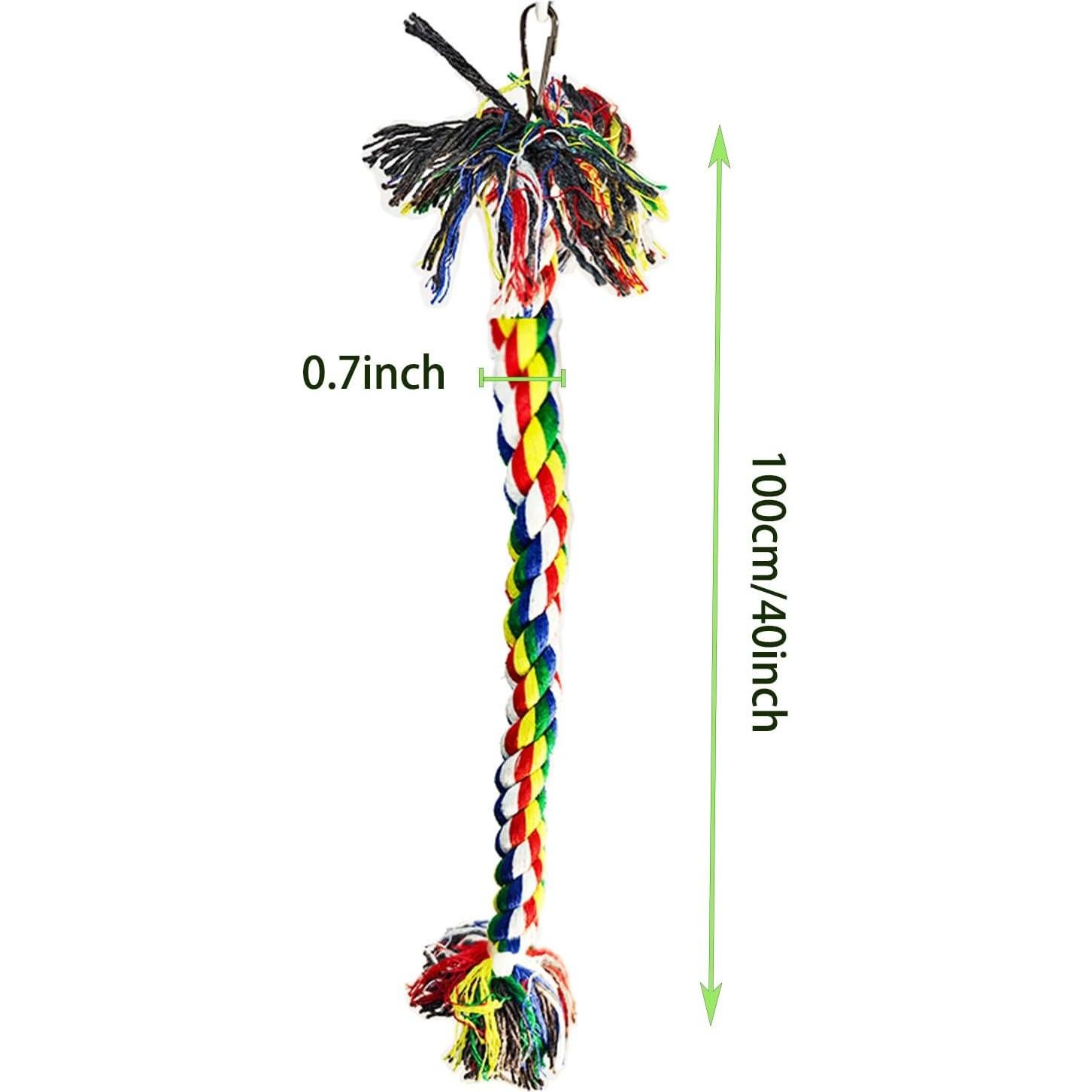 Percha de Cuerda para Aves TogyGooty 14x8 cm - Accesorios Jaula