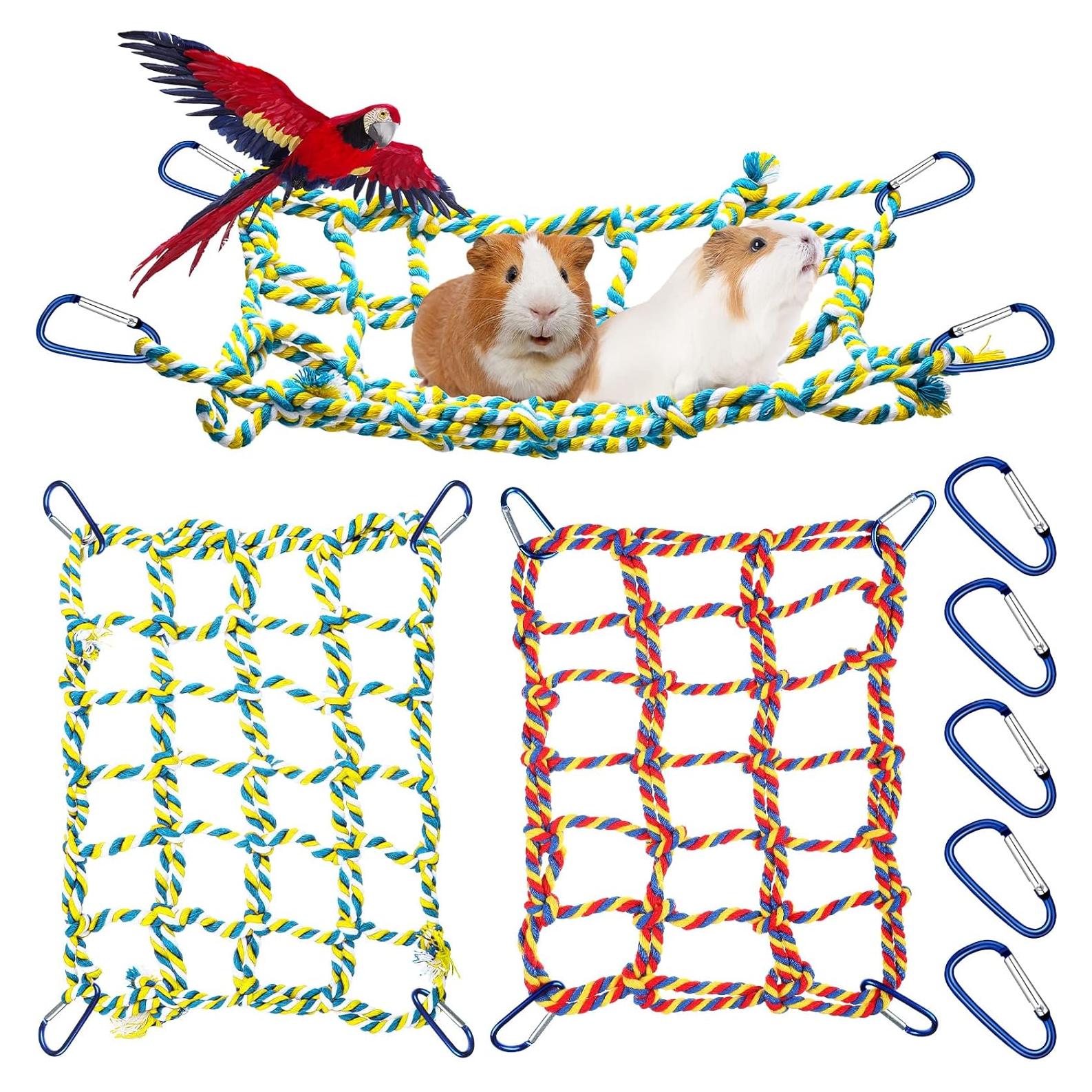 Red de Cuerda para Escalar Mascotas Weewooday 28x20cm 2 Piezas