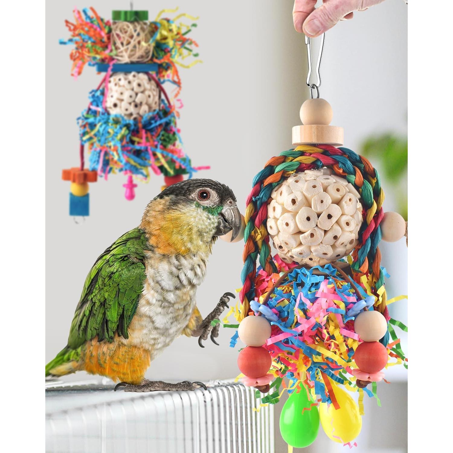 Juguetes para Aves Bissap 5 PCS Colgantes para Conures