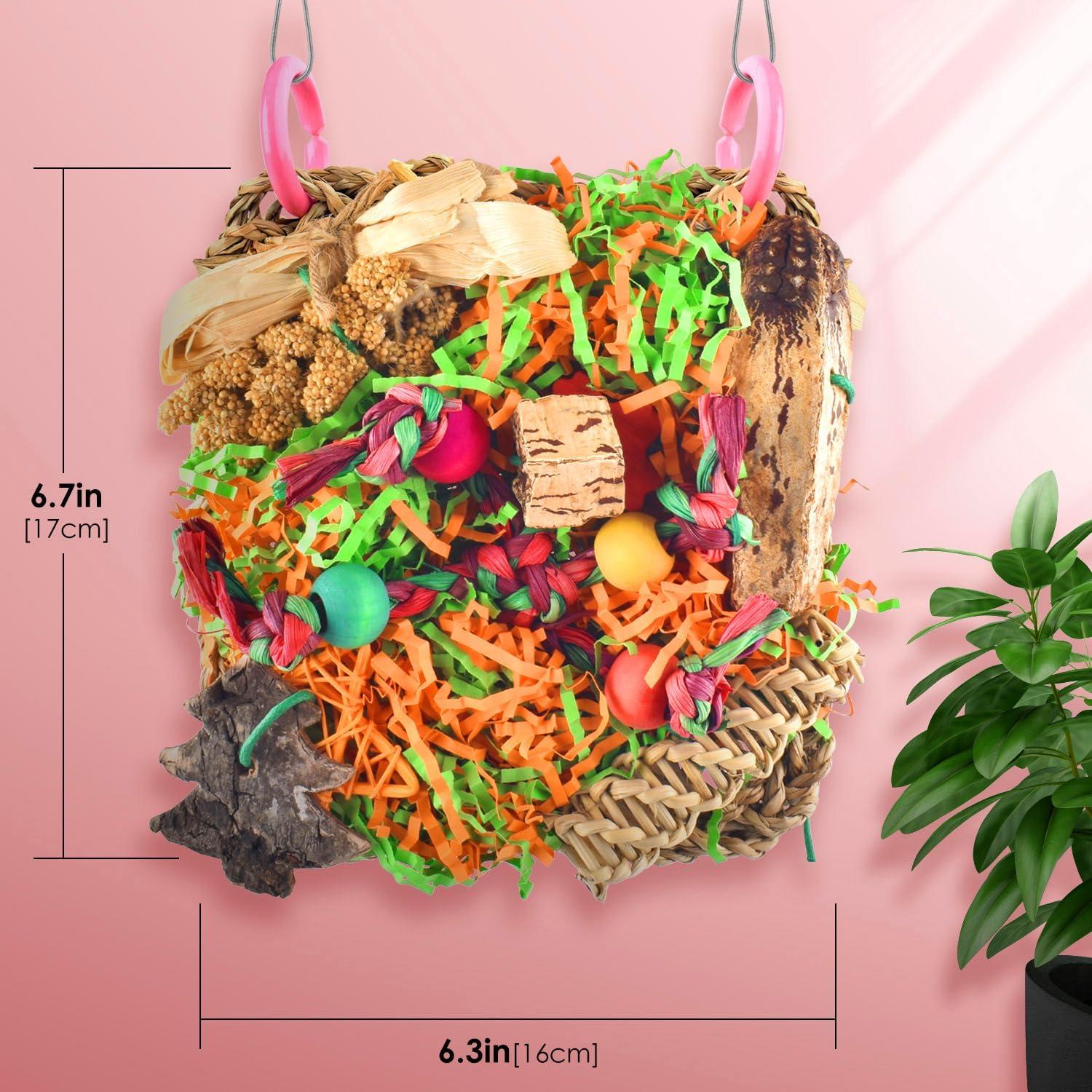 Juguete para Aves KATUMO Alfombra de Hierba 16.8x16.8cm