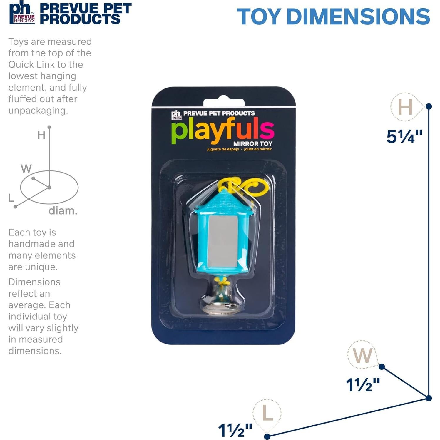 Juguete para Pájaro Espejo Linterna Prevue 60420 13.34 cm