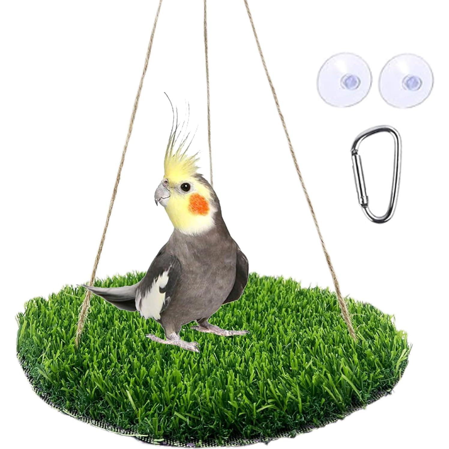 Alfombra de Forrajeo para Aves FlidRunest 43.9x23.9cm Hierba Natural