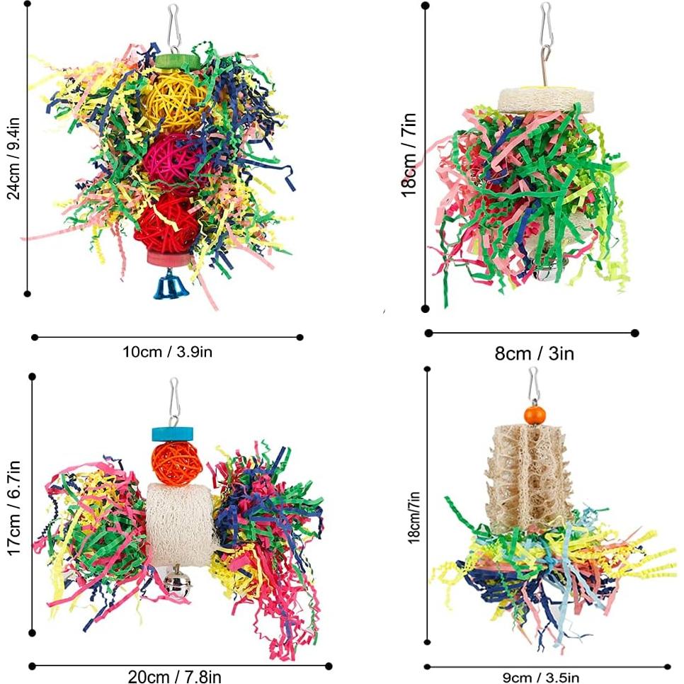 Juguete para Aves iSbaby - Desgaste y Forrajeo, 21.4x17.5cm