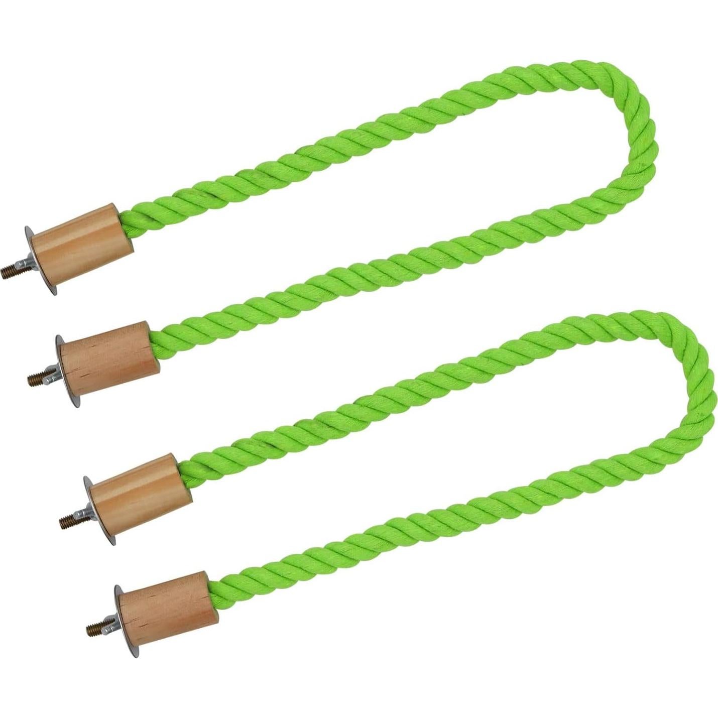 Paquete de 2 Perchas de Cuerda Dnoifne 60 cm para Aves