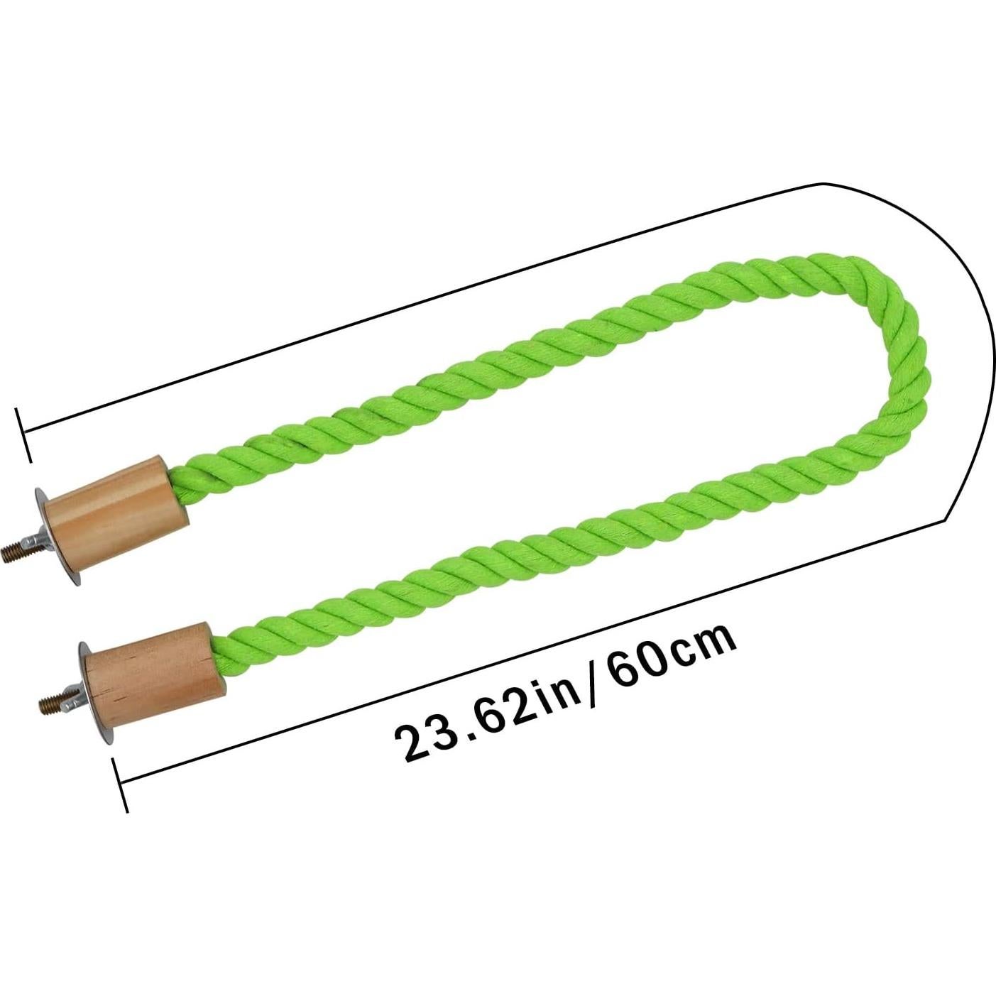 Paquete de 2 Perchas de Cuerda Dnoifne 60 cm para Aves