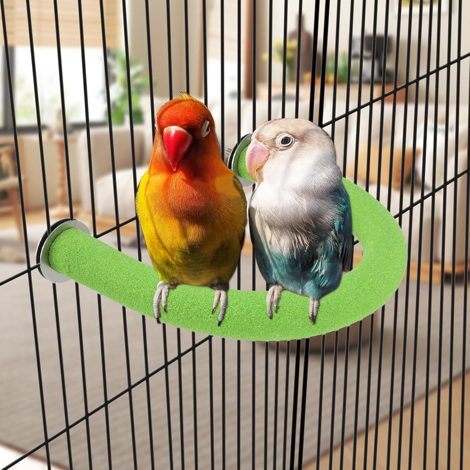 Percha para Aves Rypet en Forma de U Verde 17.5x15cm