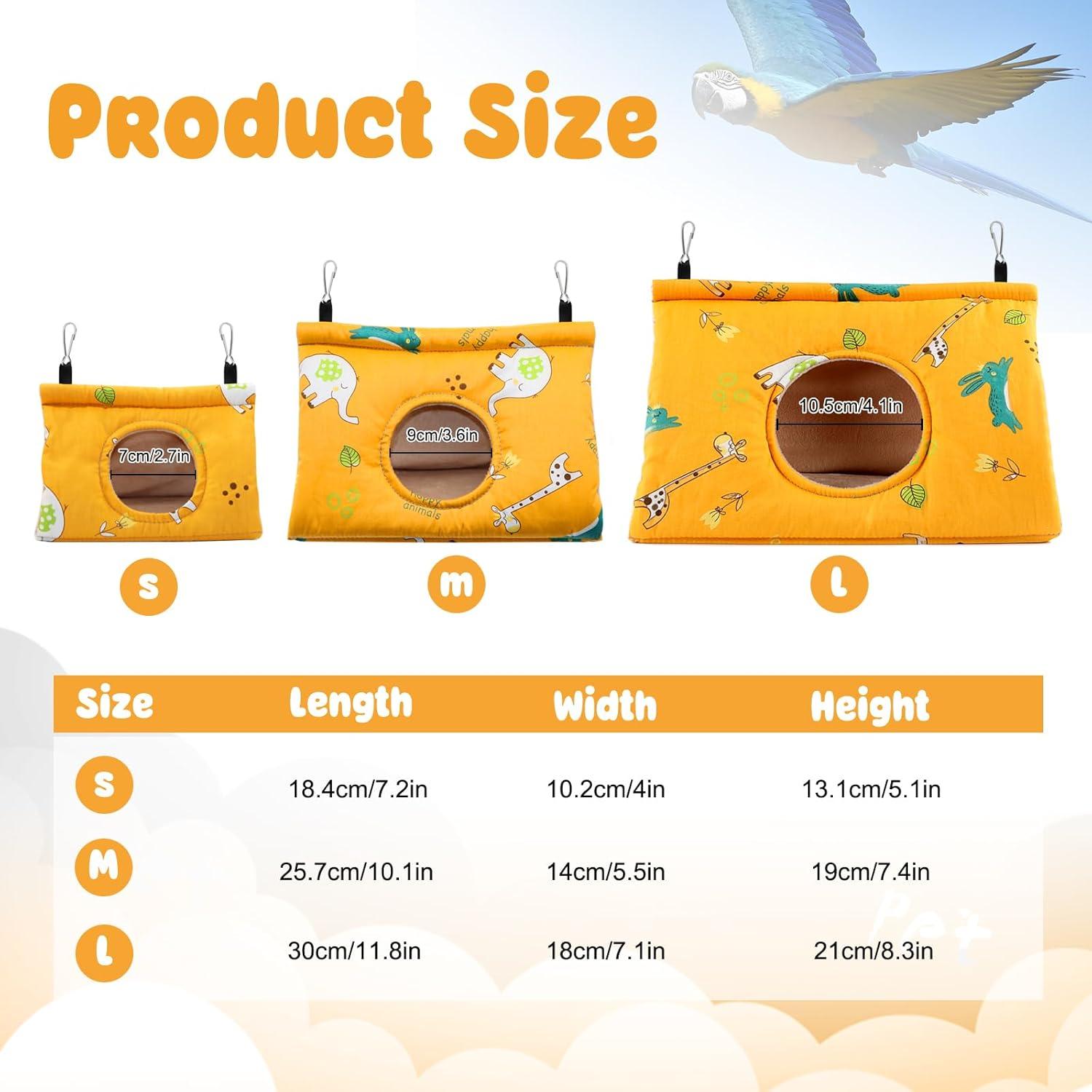 Nido para Aves Rypet - Hamaca Colgante Amarillo Pequeño