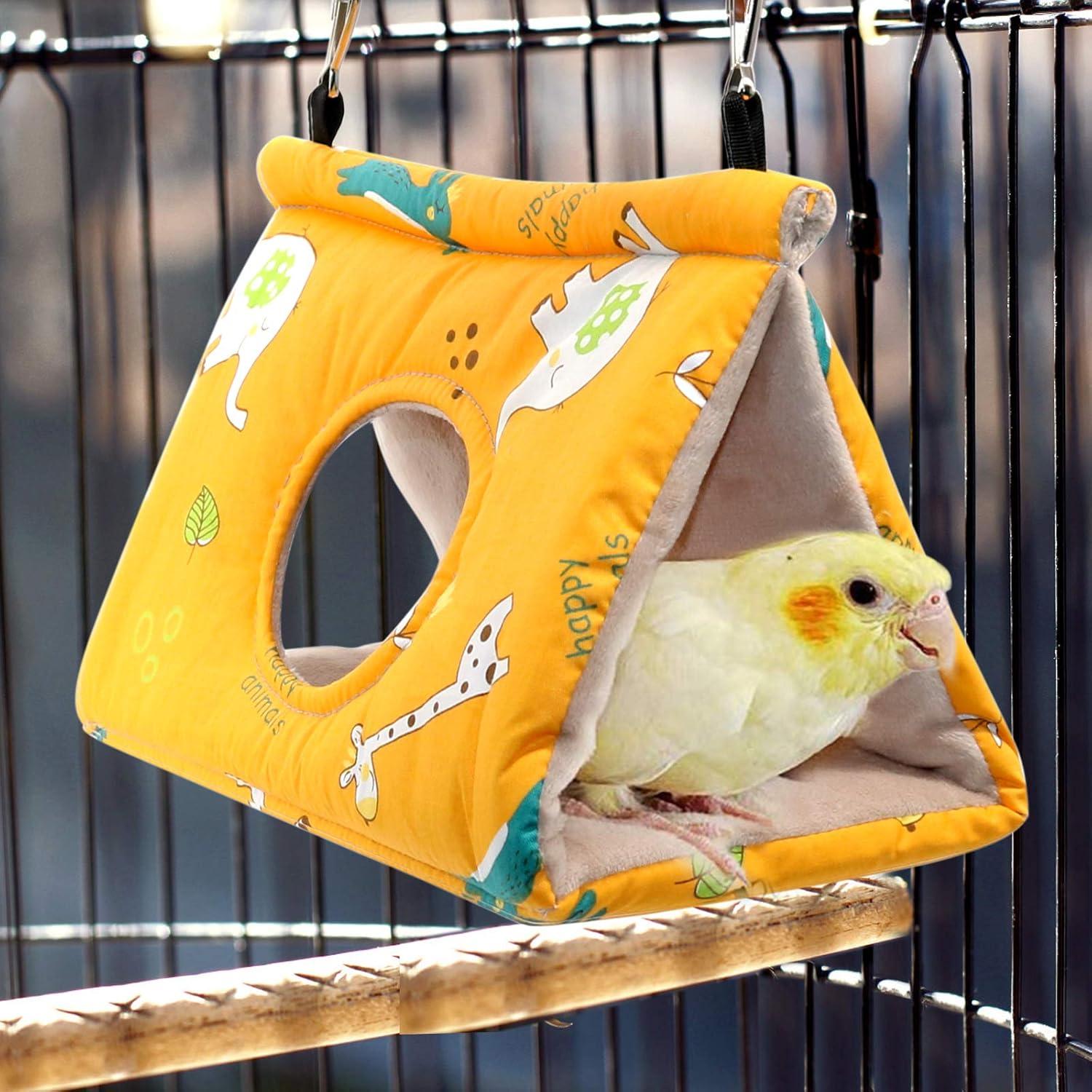 Nido para Aves Rypet - Hamaca Colgante Amarillo Pequeño