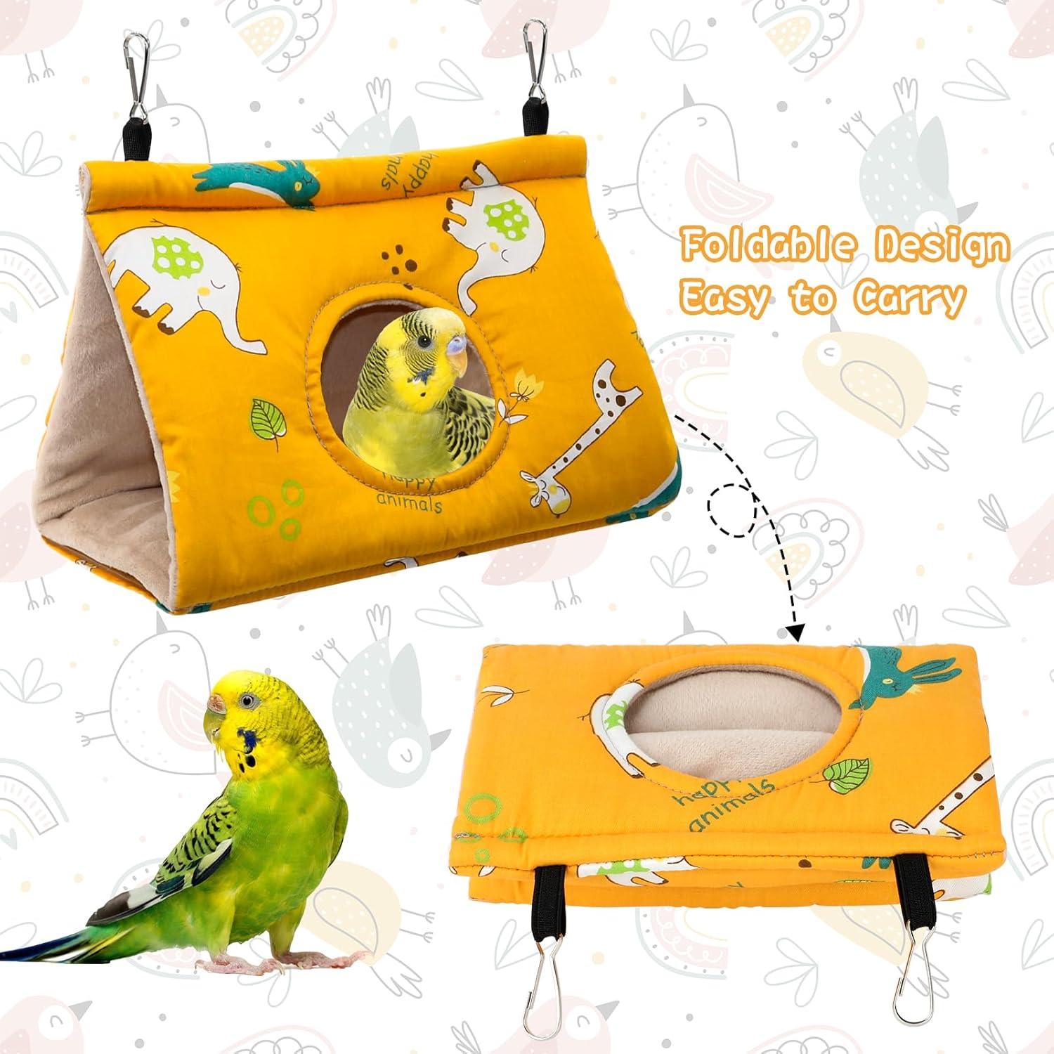 Nido para Aves Rypet - Hamaca Colgante Amarillo Pequeño