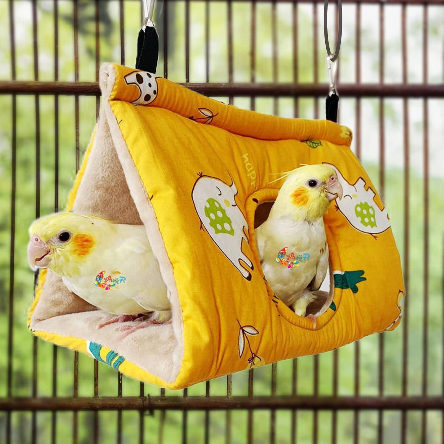 Nido para Aves Rypet - Hamaca Colgante Amarillo Pequeño