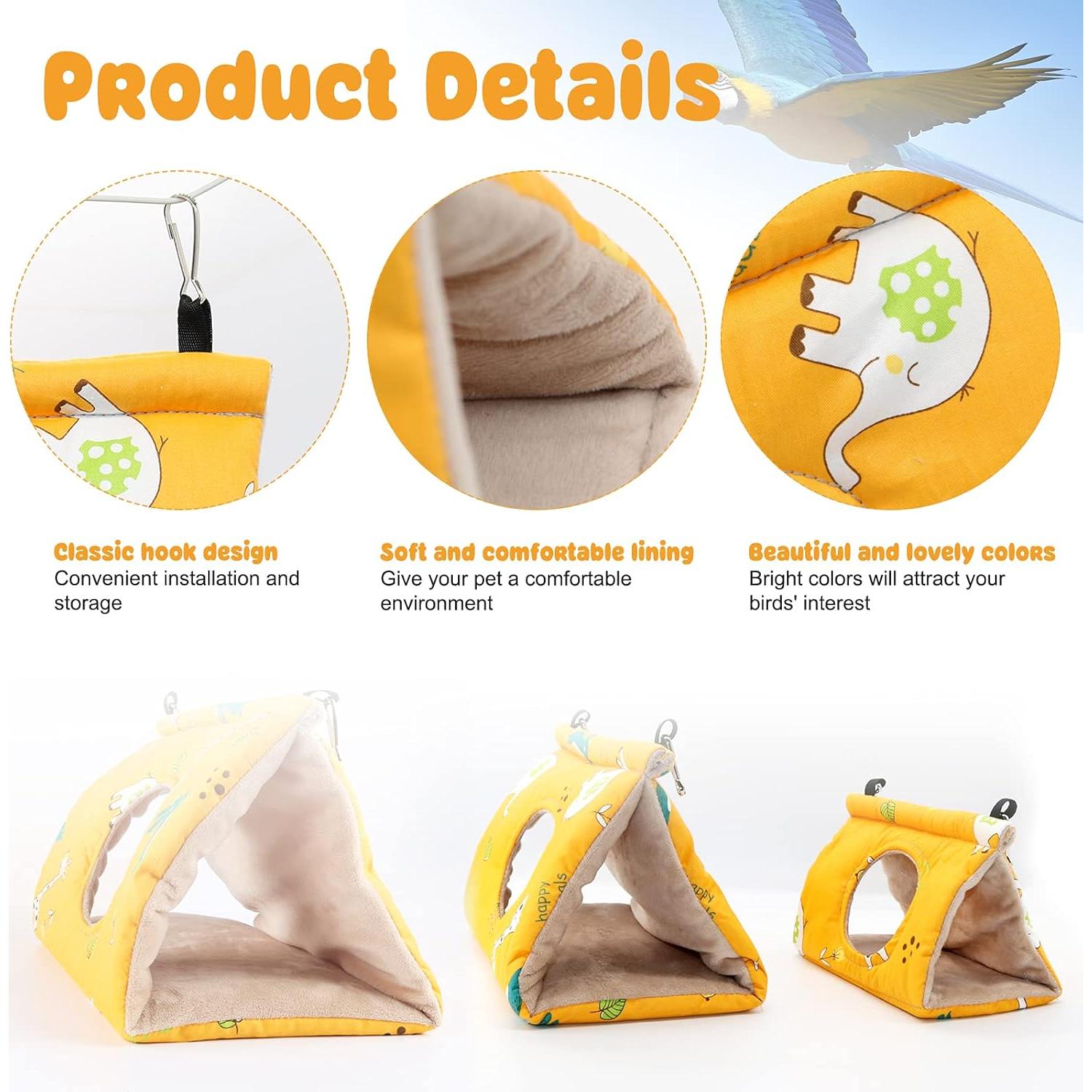 Nido para Aves Rypet - Hamaca Colgante Amarillo Pequeño