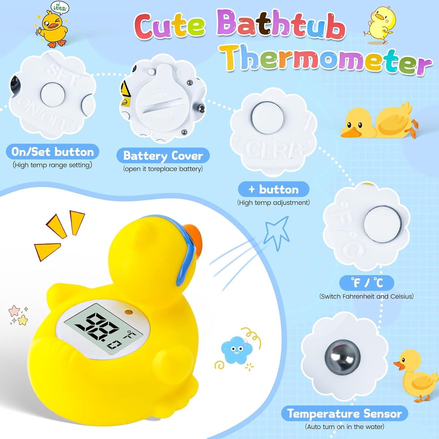 Termómetro de baño para bebés JARMAPOZ pato con alerta de temperatura