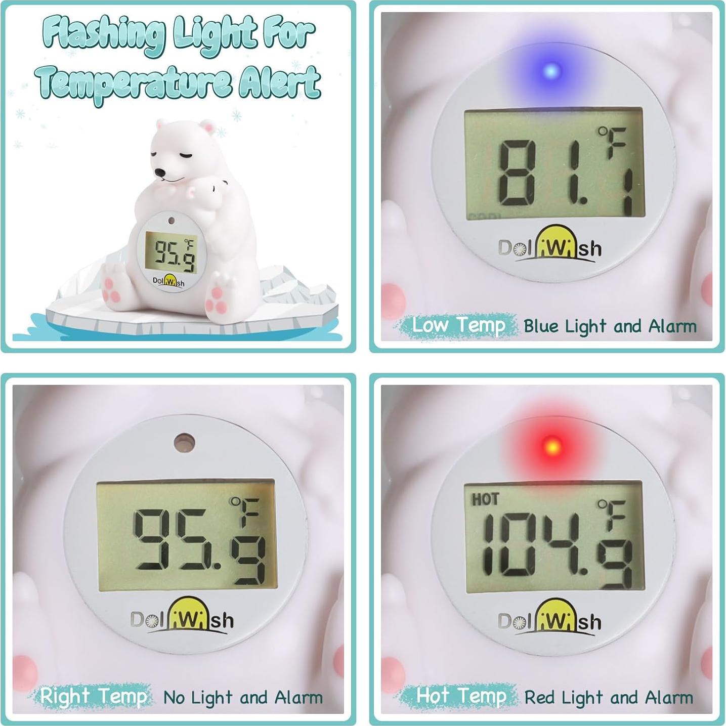 Termómetro de baño digital Doliwish oso polar para bebés