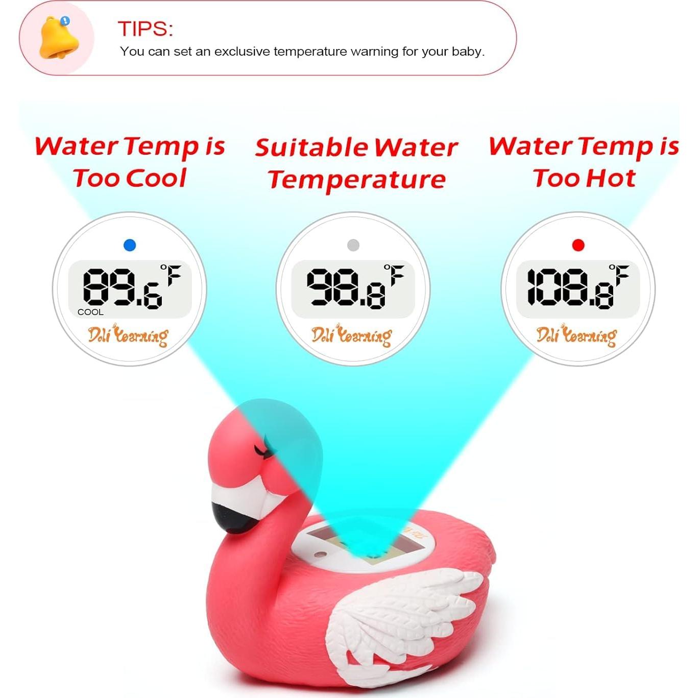 Termómetro de baño para bebés Doli Yearning Flamenco LCD