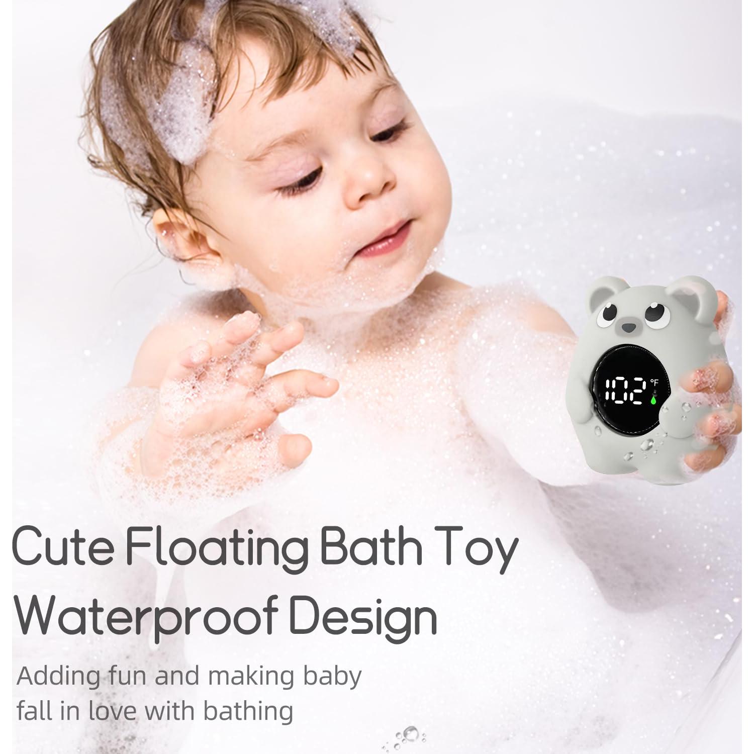 Termómetro de Baño CHAMIUU para Bebés - Flotante Oso Gris