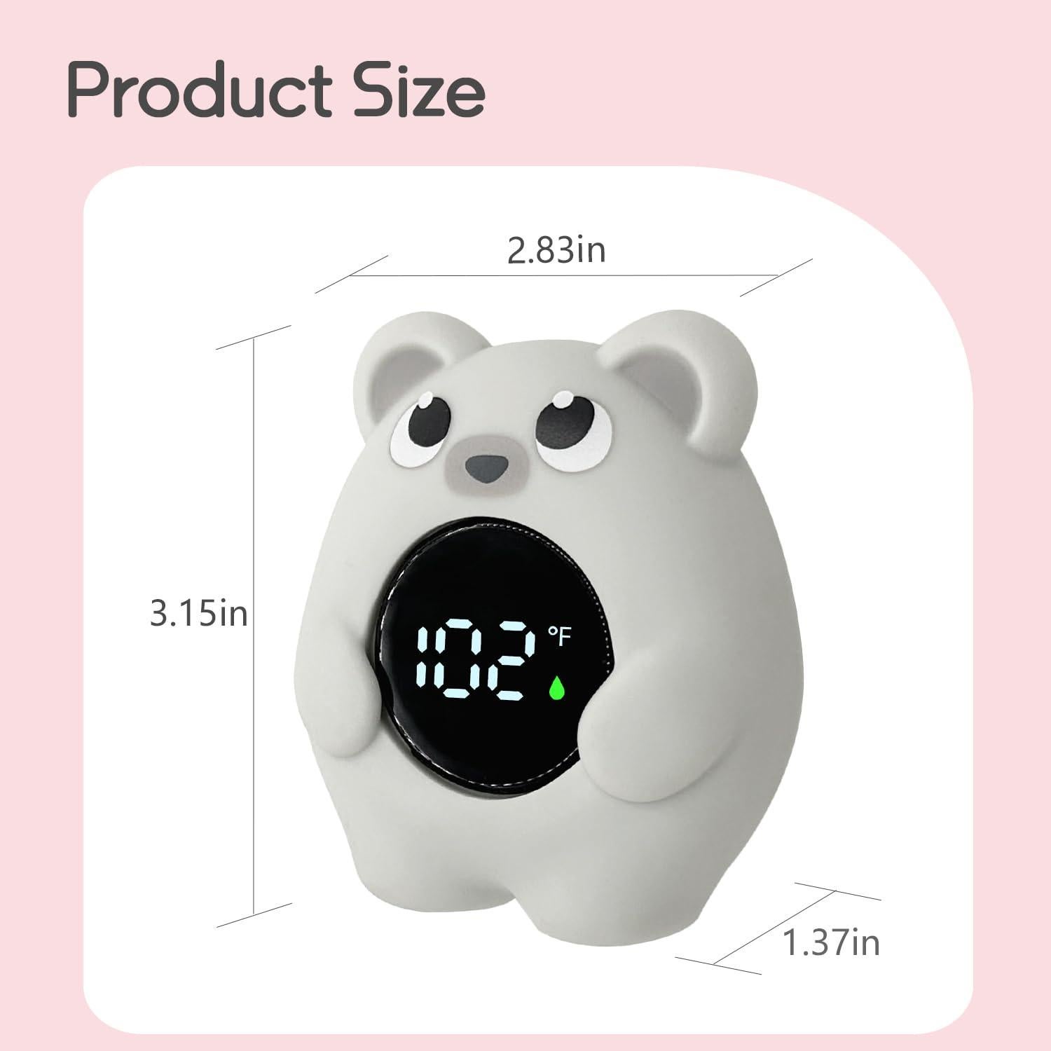 Termómetro de Baño CHAMIUU para Bebés - Flotante Oso Gris