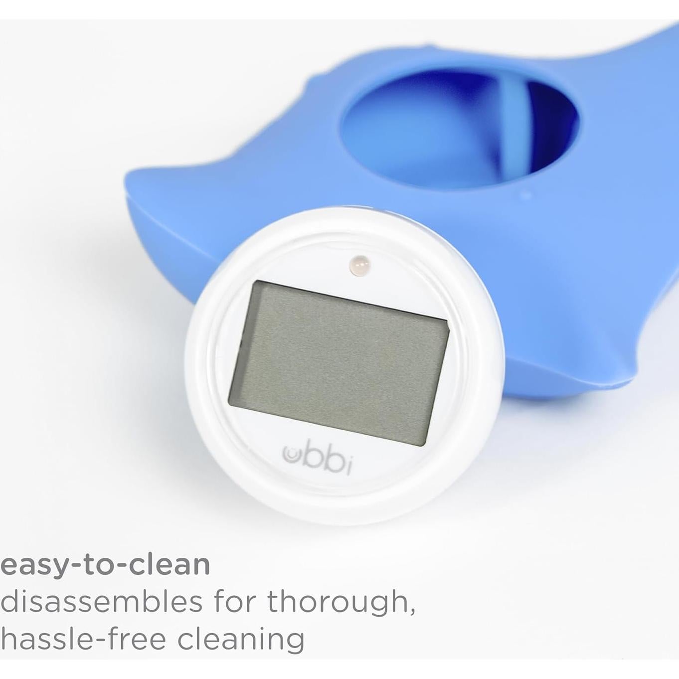 Termómetro de baño Ubbi Stingray para bebés, digital y seguro