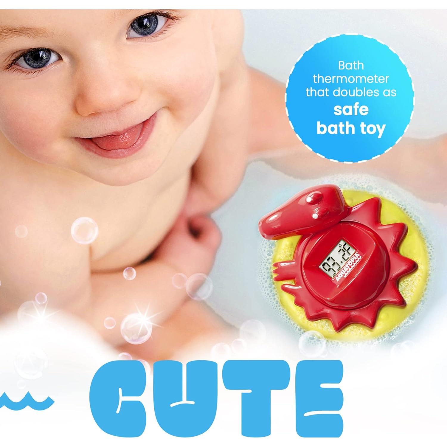 Termómetro de Baño para Bebés Aquatopia Charlie Cocodrilo Rojo