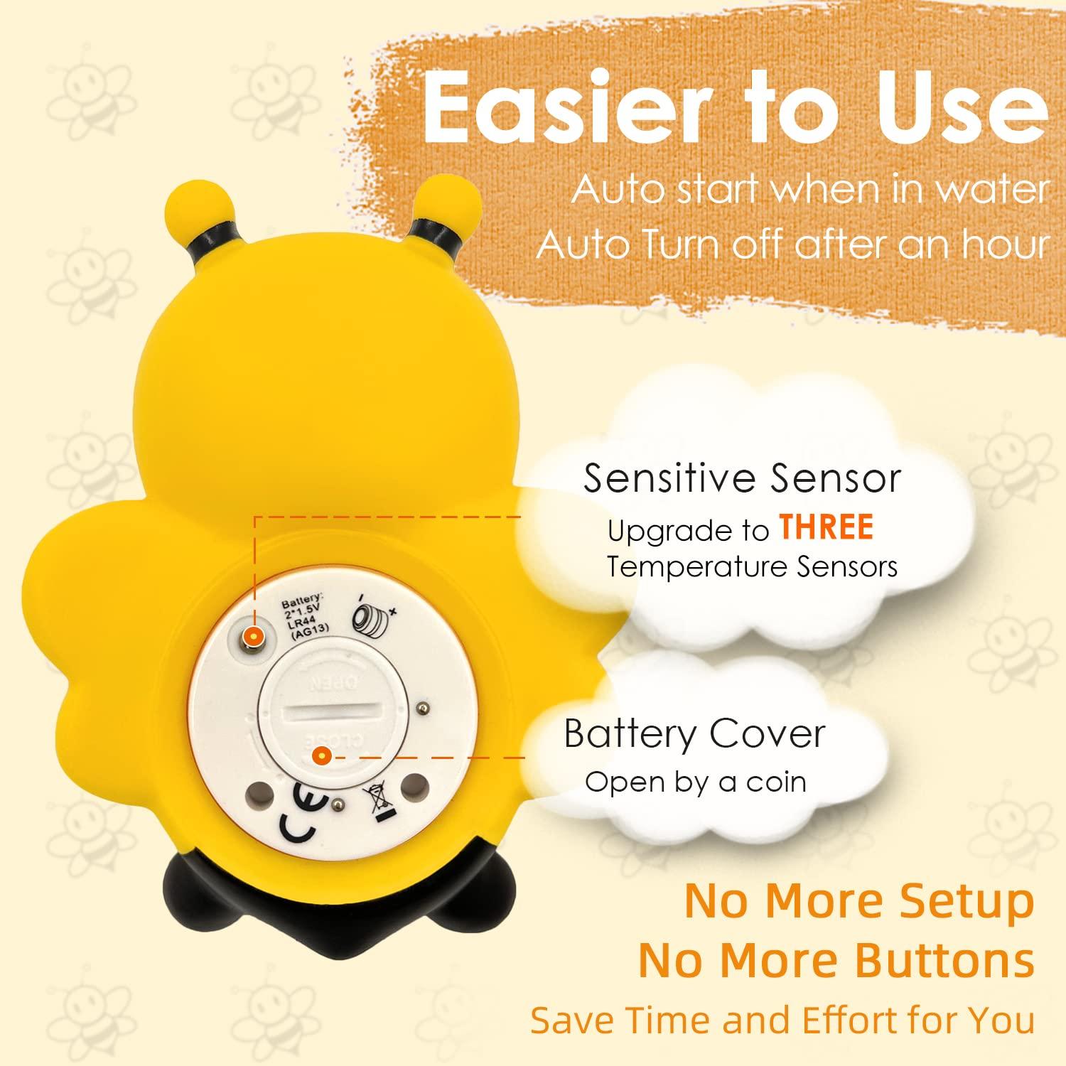 Termómetro de baño IOG para bebés - Juguete flotante abeja