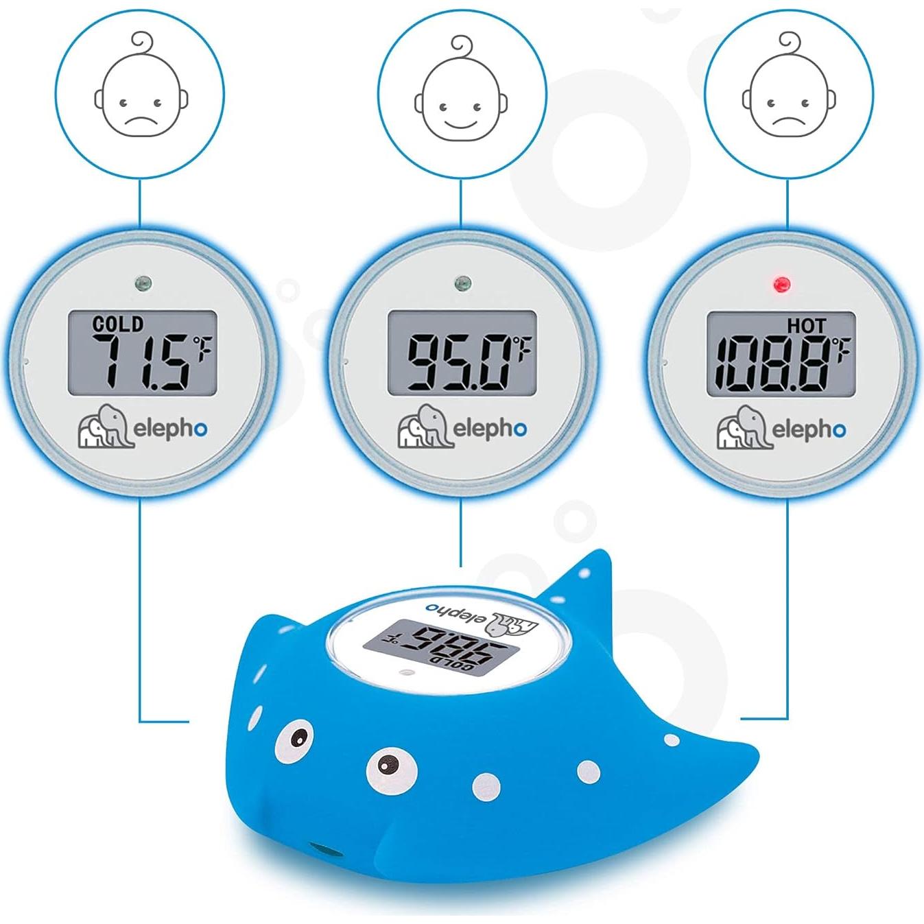 Termómetro Digital para Bebés Elepho eFloat Azul - Juguete de Baño