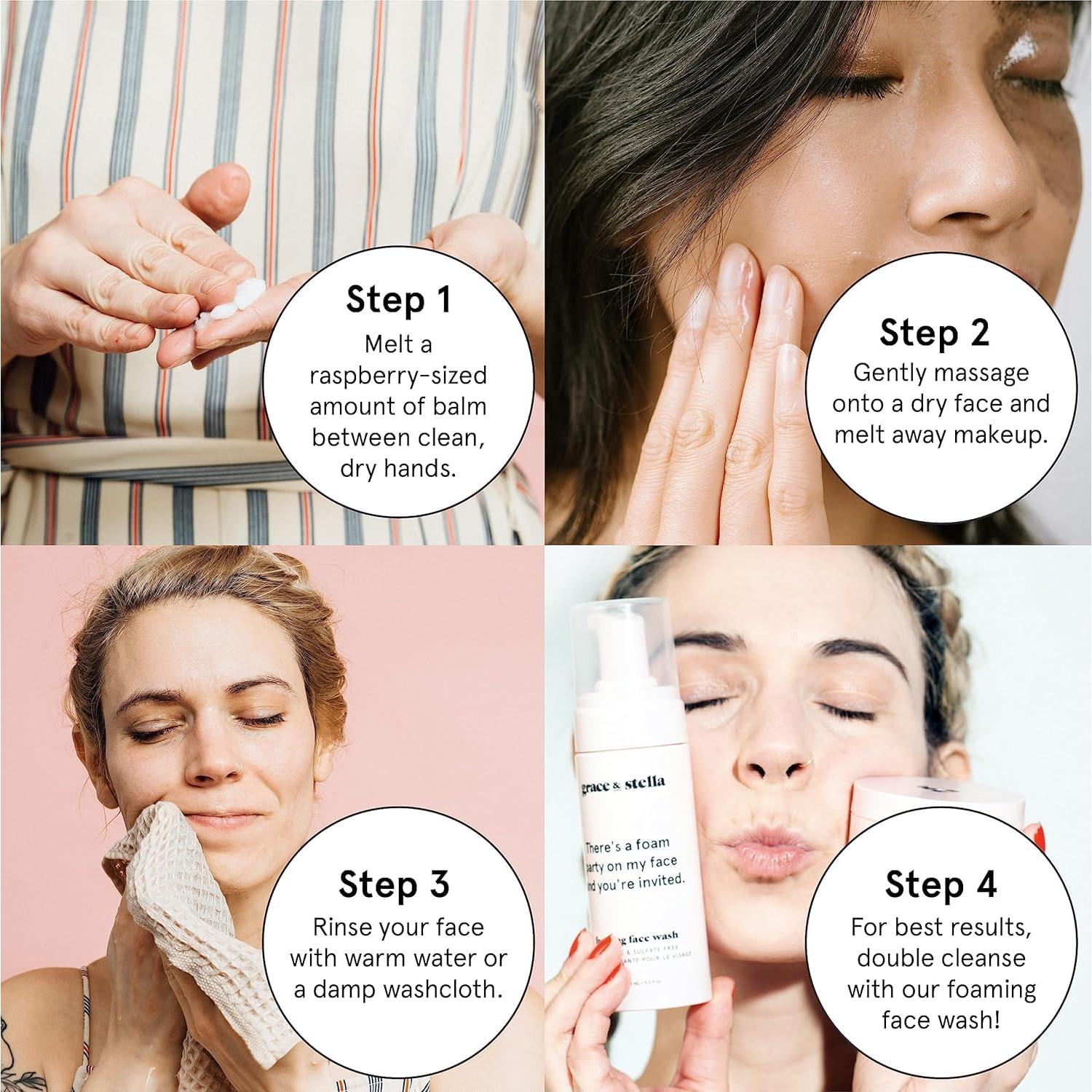 Bálsamo Limpiador Desmaquillante Grace & Stella 102g Vegano