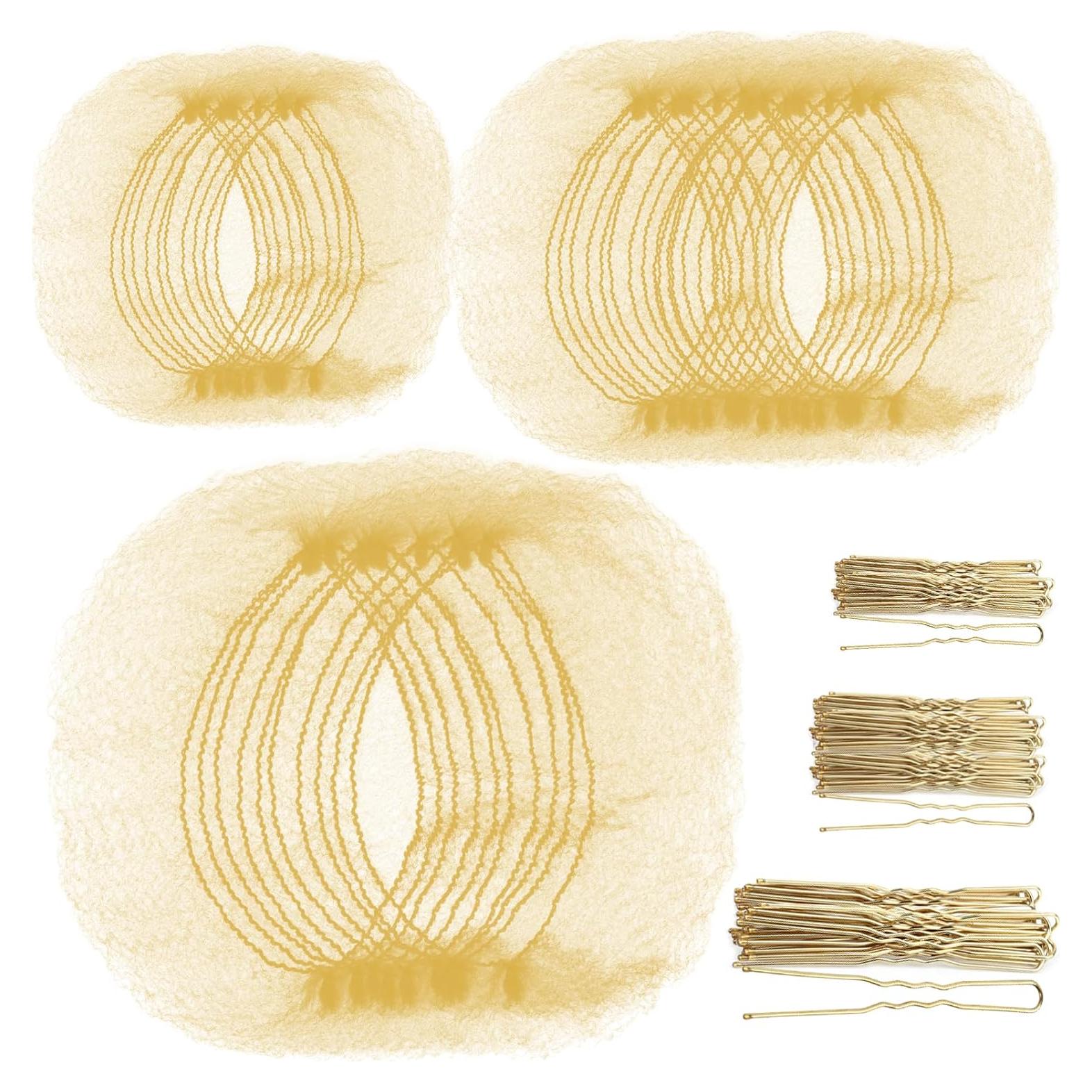 Conjunto de redes y horquillas para cabello Teenitor - 40 redes y 80 horquillas