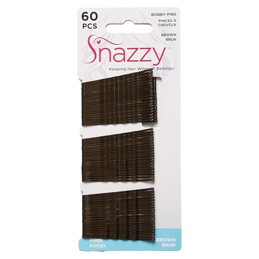 Juego de Horquillas Snazzy 60 Unidades 1.5mm Color Marrón