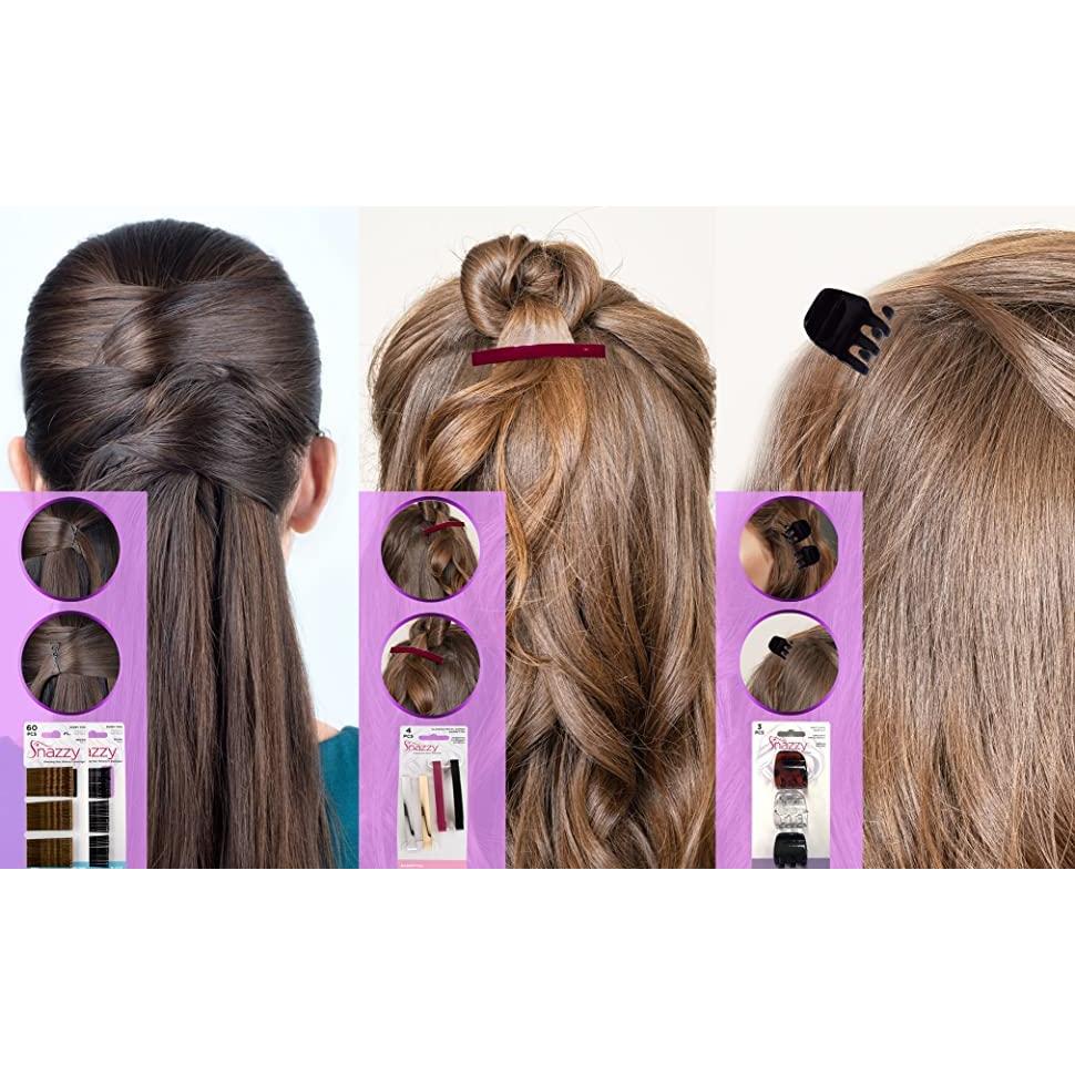 Juego de Horquillas Snazzy 60 Unidades 1.5mm Color Marrón